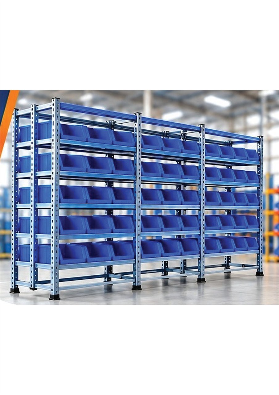 FIFO Bin Storage Rack